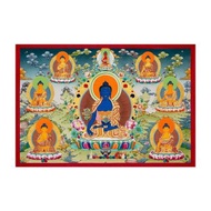 輝煌的藥師佛唐卡 療愈之光