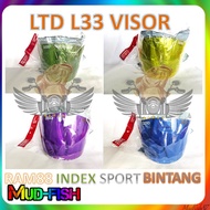 ORIGINAL LTD COLOUR VISOR L33 FOR INDEX, LTD SPORT, BINTANG, RAM88