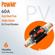 PowMr 12V 24V DC Circuit Breaker 20A 30A 40A 50A 60A 80A 100A บ้านพลังงานแสงอาทิตย์ระบบกันน้ำ MINI Circuit Breaker ฟิวส์อินเวอร์เตอร์