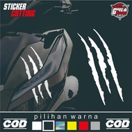 Monster Motor Claw Cutting Sticker - Monster Claw Sticker on Motorcycle Lights