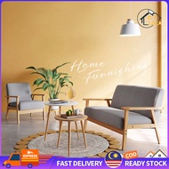 LALA  Sofa Chair / 1 seater / 2 seater / 3 seater wooden frame canvas seat Living Room Home Furniture kerusi Sofa ruang tamu 沙发椅子