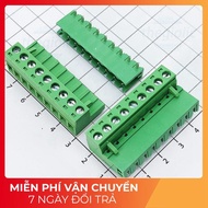 [2 Pieces]- UL-5.08-9-R Terminal Block Plug-in Solder PCB 9 Pins Curved 5.08mm 300V 15A ULO Tech Com