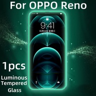 1 pcs Luminous Tempered Glass Screen Protector For OPPO R15 R15X R17 R19 Romo Screen Protector OPPO Reno Z A 2 2Z 3 4 4SE 5 5K 5Z 6 6Z 7 7SE 7 Pro
