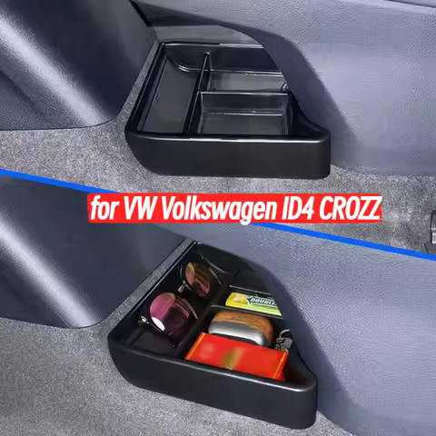 for VW Volkswagen ID4 CROZZ Center Console Storage Box Central Tray Organizer Car Interior Accessory