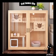 🐱Solid wood cat villa home cat cage indoor cat cabinet cat house cat house cat house cat villa luxur