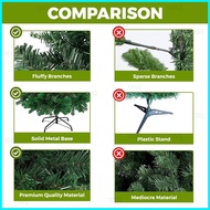 Muonly Slim Christmas Tree 8ft/7ft/6ft/5ft/4ft Metal Stand Home Christmas Tree Slim Decor Decoratio