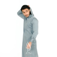 Jubah Hoodie Jubah Gamis Pria Gamis Pria Jubah Muslim Gamis Pria Al faan jubah kupluk saudi model al