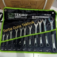 Kunci Ring Pas Set 11 pcs ( 5/16" - 1" ) Tekiro Combination Wrench 