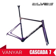 Elves Vanyar Superlight Road Bike Carbon Frame Forest Green lavender Chameleon / Rim Brake