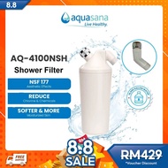 AQUASANA USA AQ-4100NSH Shower Filter | Reduces Over 90% Chlorine | For Softer Skin & Healthier Hair