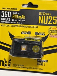 Nitecore NU25 hand lamp 超輕頭燈