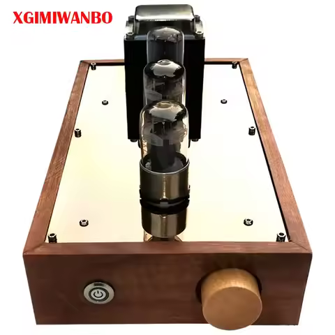 AOSIBAO HIFI 6N8P 6SN7 6H8C CV181 Vacuum Tube Preamp 6Z5P Tube rectification Solid wood Vacuum Tube 
