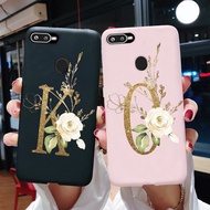 OPPO F9 Phone Case Black Matte Cute Letters Soft Silicon Cover Shockproof Casing OPPO F9 OPPOF9 Case