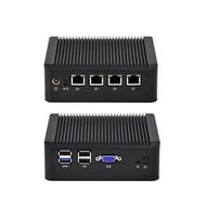Qotom 4 LAN Mini PC Q190G4U-S02 with 8GB RAM 128GB SSD, Intel Celeron J1900 Processor, Quad core 2.0