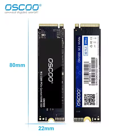 OSCOO M.2 2280 SSD NVMe PCle Gen4.0x4 Read Speed Up to 5200MB/s 512GB 1TB M2 SSD Internal Solid Stat