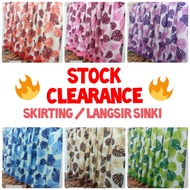 ❤️ Stock Clearance ❤️ SKIRTING SINKI TABLETOP KABINET DAPUR | LANGSIR SINKI TABLETOP KABINET DAPUR CORAK DAUN