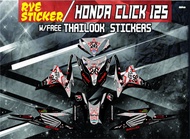 Decals Sticker Motorcycle Decals for Honda click 125 and 150 V2 043
