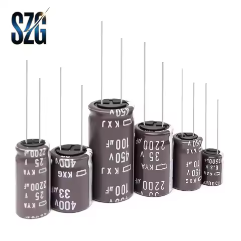 25V 35V 50V 63V DIP High Frequency Aluminum Electrolytic Capacitor 10 33 47 100 220 680 1000 1500 18