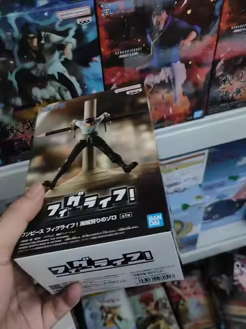 Original BANDAI SPIRITS BANPRESTO FIGLIFE ONE PIECE Roronoa Zoro Animation Figures Toys Collection