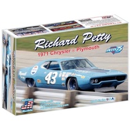 Salvinos J.R. Model 1/25 Scale NASCAR 1971 Plymouth Richard Petty #43 Pepsi Plastic Model Car SJMRPC