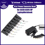 8Pcs/set  Sony Asus Acer Laptop Charger Adapter DC Male And Female Connector