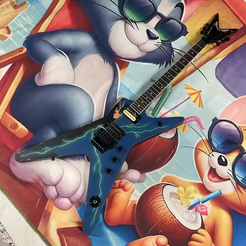 6-String Electric Guitar, Mahogany Guitar Body with Extremely Sharp Pointed X-Shape/Explorer Profile