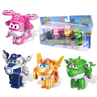 Super Wings 2" Transform-a-Bot 4-Pack, Supercharged Paul, Dizzy, Golden Boy, Mira, Airplane Toys Min