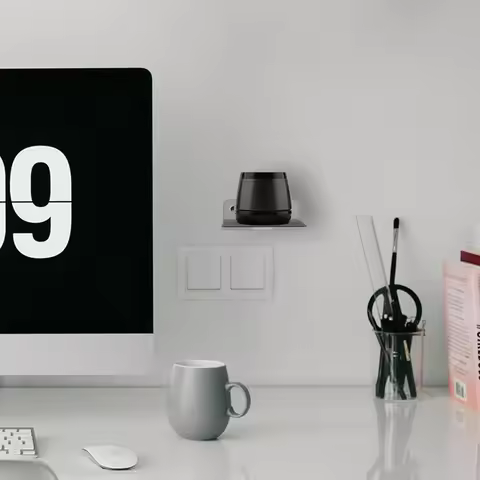 Acrylic Speaker Shelf Multifunctional Portable Wall Mount Display Shelf for Webcam Cell Phones Route