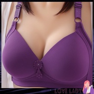 Plus Size Wireless Bra 36-46 Cup BC Full Cup 3Hook Plain Cool Material Women Bras Baju Dalam Wanita 