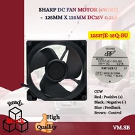 SJ286 / SJ326 / SJ366 SHARP REFRIGERATOR FAN MOTOR (4WIRE) DC15V 0.21A 12537JE-15Q-BU