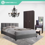 Bedroom set Queen &amp; Single MANADO queen size 4 piece bedroom set/ airbnb furniture/ bedroom furniture