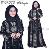 ALKHATIB COLLECTION ABAYA GAMIS JUBAH MOROCCO MOTIF SAUDI JETBLACK MATERIAL