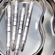 Sanrio Metal Gel Pen Push Simple Transparent Pen 0.5 Speed Dry Ink Pen