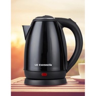 HKN กาต้มน้ำไฟฟ้า  LE CUISSON   1.8 ลิตร    ร้อน กระติกน้ำร้อน Electric Kettle สีดำ พร้อมส่ง! กระติกต้มน้ำ กาต้มน้ำ