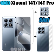 Xiaomi 14T Pro Tempered Glass 3 in 1 Screen Protector for Xiaomi 14T Tempered Glass with Camera Lens
