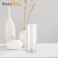 PETSOLA Tall Flower Vase, Acrylic Cylinder Vase, Desk Flower Pot, Bud Vase, Plant Pot Holder, Contai
