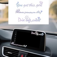 6PCS Holographic Vinyl Transfer Car Decals Set,2 Each of You Got This Girl,Passenger Princess,Drive 