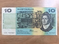 1989年舊澳洲拾圓$10-XF品相鏡子號789987