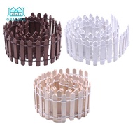 [nvnrbso] Miniature Fairy Garden Fence 90x5cm Outdoor Wooden Picket Fence for Christmas