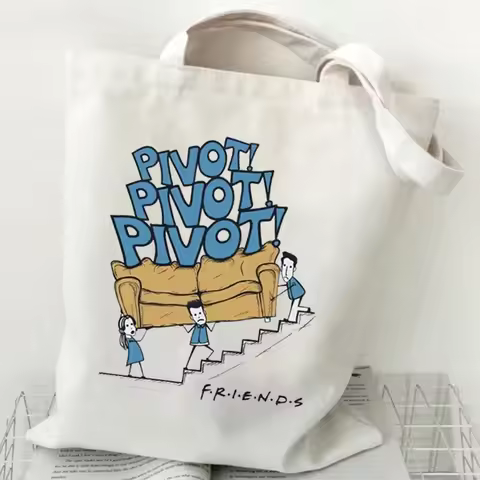 CENTRAL PERK Graphic Handbags For Women Friends Tv Show Canvas Tote Bag Fashion Shoulder Bag For Wom