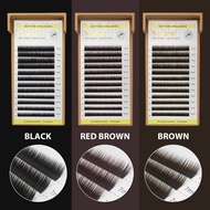 SEEDEW Bottom Lashes Under Eyelash Extensions Black Brown Makeup J curl Individual Lashes Natural