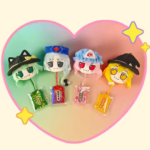 FUMO Touhou Project Kirisame Marisa Komeiji Koishi Hakurei Reimu Cute Cat Amulet Omamori Pendant Ani