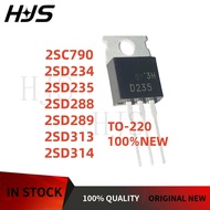 10Pcs brand new 2SC790 2SD234 2SD235 2SD288 2SD289 2SD313 2SD314 In stock TO-220 mos chip ic FERZ