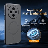 Casing For vivo Y500 Pro 5G V2516A Y500Pro Phone Case Luxury Plain Leather N52 Strong Magnetic Wirel