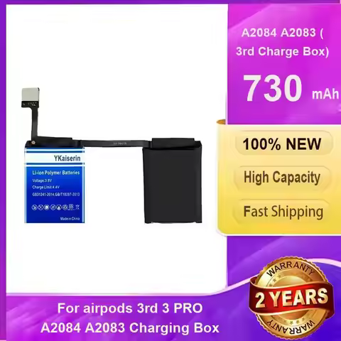 Headphone Charging Case Battery 730mAh For Apple Airpods Pro A2084 A2083 Charging Box 3rd Charge