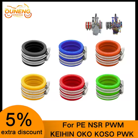 35mm/40mm/42mm/45mm Inlet Pipe Intake For TM TMX KTM KR PE NSR PWM PWK 34PJ KEIHIN OKO KOSO Motorcyc