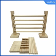 [RazecaMY] Wooden Pet Agility Hurdle Bar Wood Adjustable Small Pet Hurdle Tool Assembly Small Pet Tr