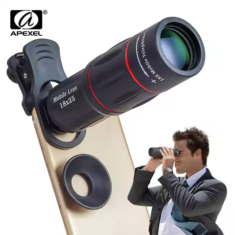 APEXEL 18X Telescope Zoom Mobile Phone Lens for iPhone Samsung Smartphones universal clip Telefon Ca