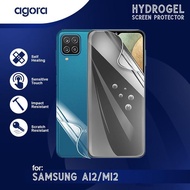 LAYAR Anti-Scratch Hydrogel For Samsung A12, M12 Hydrogel SCREEN Protector Film - ANTI SPY, FULL SCR