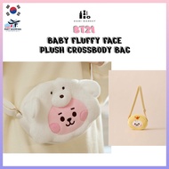 BT21 BABY Fluffy Face Plush Crossbody Bag